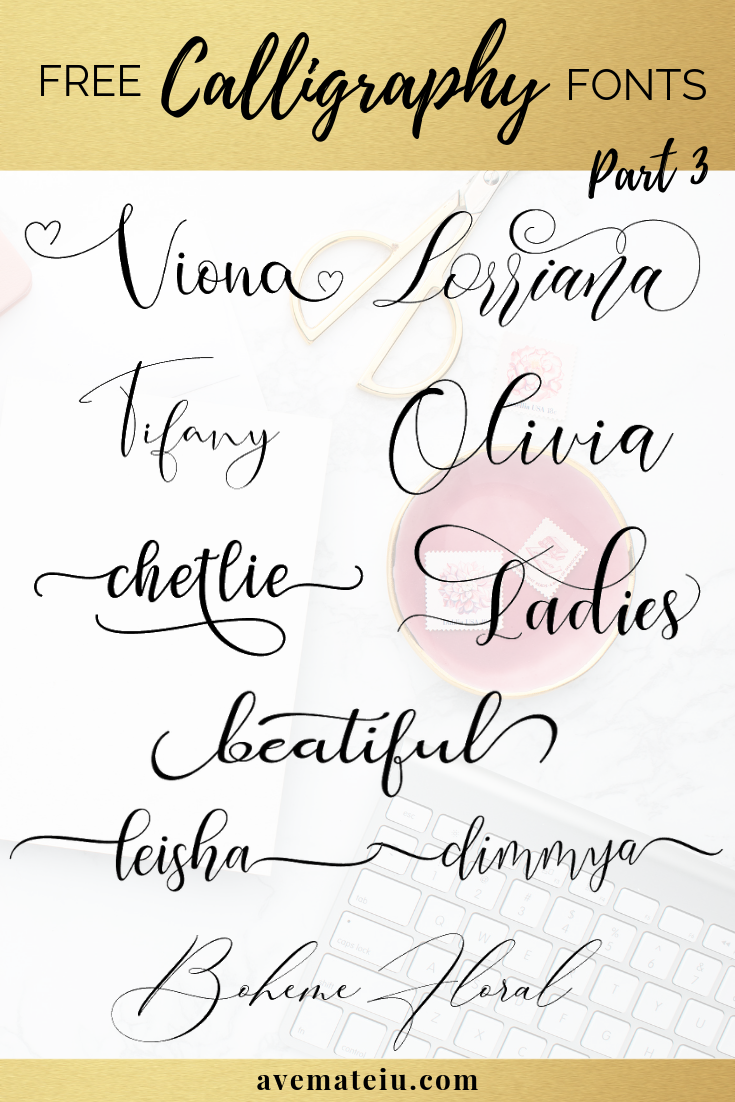 free printable calligraphy letters
